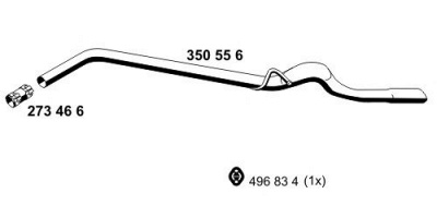 ERNST 350556 -  Труба выхлопного газа