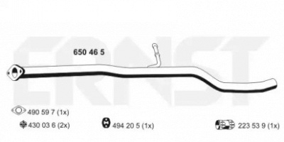 ERNST 650465 -  Труба выхлопного газа