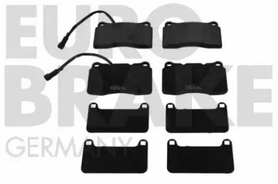 EUROBRAKE 5502221024 -  Комплект тормозных колодок, дисковый тормоз