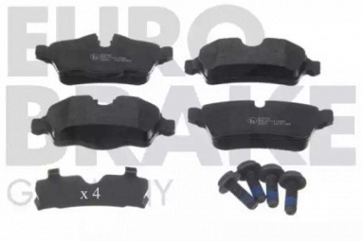EUROBRAKE 5502221543 -  Комплект тормозных колодок, дисковый тормоз