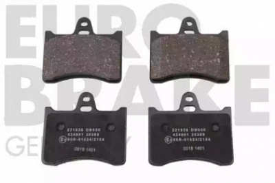 EUROBRAKE 5502221938 -  Комплект тормозных колодок, дисковый тормоз