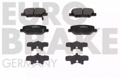 EUROBRAKE 5502221972 -  Комплект тормозных колодок, дисковый тормоз