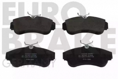 EUROBRAKE 5502222220 -  Комплект тормозных колодок, дисковый тормоз