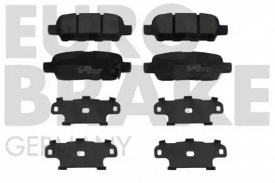 EUROBRAKE 5502222262 -  Комплект тормозных колодок, дисковый тормоз