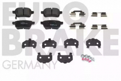 EUROBRAKE 55022223100 -  Комплект тормозных колодок, дисковый тормоз