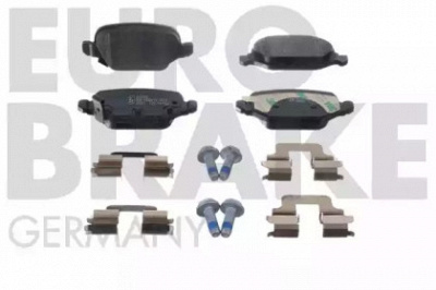 EUROBRAKE 5502222399 -  Комплект тормозных колодок, дисковый тормоз
