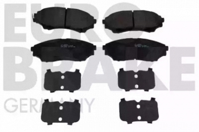 EUROBRAKE 5502222574 -  Комплект тормозных колодок, дисковый тормоз