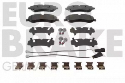 EUROBRAKE 5502222576 -  Комплект тормозных колодок, дисковый тормоз