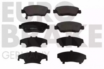 EUROBRAKE 5502222626 -  Комплект тормозных колодок, дисковый тормоз