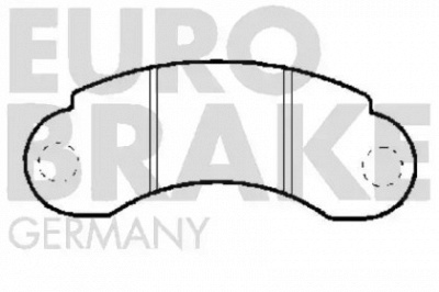 EUROBRAKE 5502223320 -  Комплект тормозных колодок, дисковый тормоз