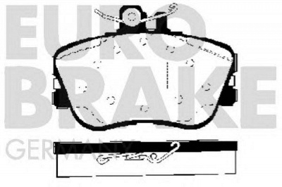 EUROBRAKE 5502223321 -  Комплект тормозных колодок, дисковый тормоз