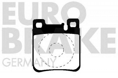 EUROBRAKE 5502223323 -  Комплект тормозных колодок, дисковый тормоз