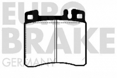 EUROBRAKE 5502223324 -  Комплект тормозных колодок, дисковый тормоз