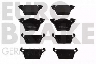 EUROBRAKE 5502223341 -  Комплект тормозных колодок, дисковый тормоз