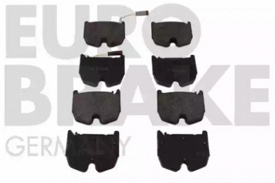 EUROBRAKE 5502223357 -  Комплект тормозных колодок, дисковый тормоз