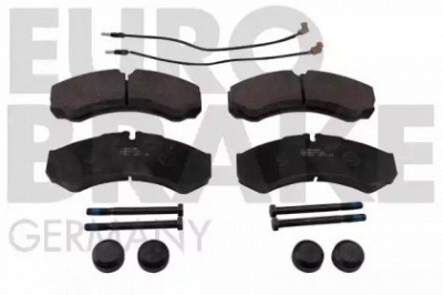 EUROBRAKE 5502223358 -  Комплект тормозных колодок, дисковый тормоз
