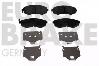 EUROBRAKE 5502223418 -  Комплект тормозных колодок, дисковый тормоз