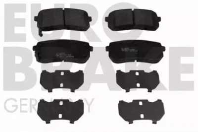 EUROBRAKE 5502223432 -  Комплект тормозных колодок, дисковый тормоз