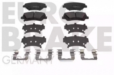 EUROBRAKE 5502223443 -  Комплект тормозных колодок, дисковый тормоз