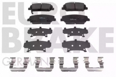 EUROBRAKE 5502223445 -  Комплект тормозных колодок, дисковый тормоз