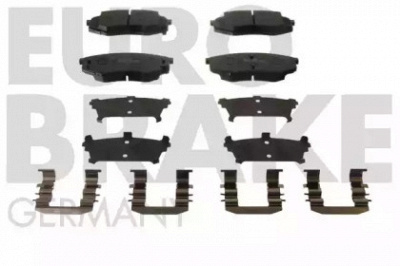 EUROBRAKE 5502223448 -  Комплект тормозных колодок, дисковый тормоз