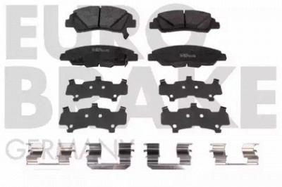 EUROBRAKE 5502223450 -  Комплект тормозных колодок, дисковый тормоз