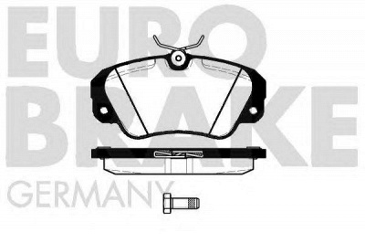 EUROBRAKE 5502223611 -  Комплект тормозных колодок, дисковый тормоз