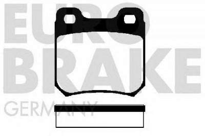 EUROBRAKE 5502223612 -  Комплект тормозных колодок, дисковый тормоз