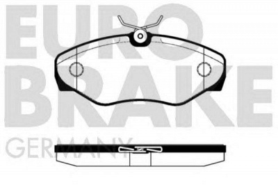 EUROBRAKE 5502223626 -  Комплект тормозных колодок, дисковый тормоз