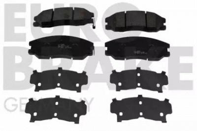 EUROBRAKE 5502223638 -  Комплект тормозных колодок, дисковый тормоз
