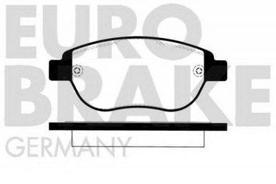 EUROBRAKE 5502223740 -  Комплект тормозных колодок, дисковый тормоз