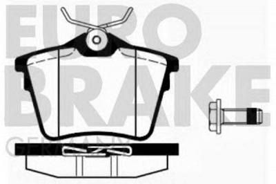 EUROBRAKE 5502223745 -  Комплект тормозных колодок, дисковый тормоз