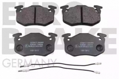 EUROBRAKE 5502223917 -  Комплект тормозных колодок, дисковый тормоз