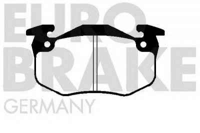 EUROBRAKE 5502223924 -  Комплект тормозных колодок, дисковый тормоз
