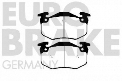 EUROBRAKE 5502223927 -  Комплект тормозных колодок, дисковый тормоз