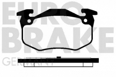 EUROBRAKE 5502223928 -  Комплект тормозных колодок, дисковый тормоз