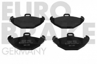 EUROBRAKE 5502223942 -  Комплект тормозных колодок, дисковый тормоз