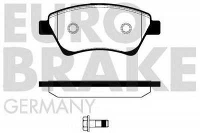 EUROBRAKE 5502223951 -  Комплект тормозных колодок, дисковый тормоз