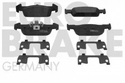 EUROBRAKE 5502223971 -  Комплект тормозных колодок, дисковый тормоз