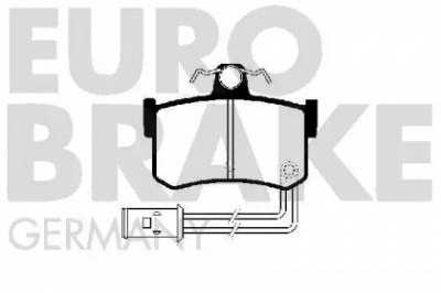 EUROBRAKE 5502224003 -  Комплект тормозных колодок, дисковый тормоз