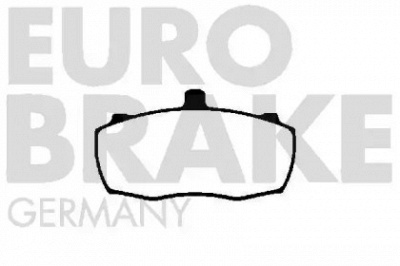 EUROBRAKE 5502224010 -  Комплект тормозных колодок, дисковый тормоз