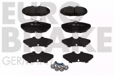 EUROBRAKE 5502224027 -  Комплект тормозных колодок, дисковый тормоз