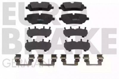 EUROBRAKE 5502224035 -  Комплект тормозных колодок, дисковый тормоз