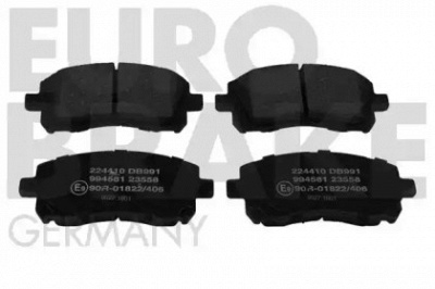 EUROBRAKE 5502224410 -  Комплект тормозных колодок, дисковый тормоз