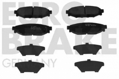 EUROBRAKE 5502224414 -  Комплект тормозных колодок, дисковый тормоз