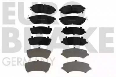 EUROBRAKE 5502224415 -  Комплект тормозных колодок, дисковый тормоз