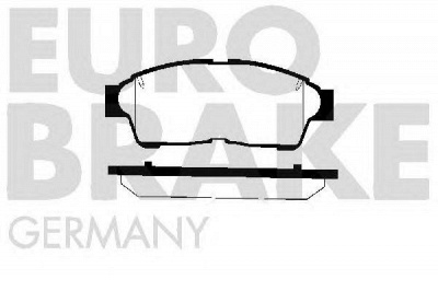 EUROBRAKE 5502224528 -  Комплект тормозных колодок, дисковый тормоз