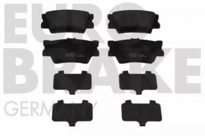 EUROBRAKE 5502224577 -  Комплект тормозных колодок, дисковый тормоз