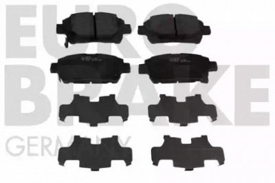 EUROBRAKE 5502224588 -  Комплект тормозных колодок, дисковый тормоз