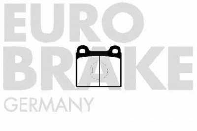 EUROBRAKE 5502224704 -  Комплект тормозных колодок, дисковый тормоз